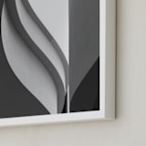 "Tulip" - Art Print in Black & white by Angie McMonigal - Frame Close-up