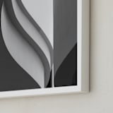 "Tulip" - Art Print in Black & white by Angie McMonigal - Frame Close-up