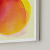 "My Portion" - Art Print in Deep Yellow by Jon Lai - Frame Close-up