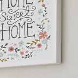 "Home Sweet Home" - Art Print in Pastel by Kristen Smith - Frame Close-up