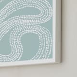 "River of Dots" - Art Print in light blue by Jorey Hurley - Frame Close-up