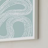 "River of Dots" - Art Print in light blue by Jorey Hurley - Frame Close-up