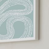 "River of Dots" - Art Print in light blue by Jorey Hurley - Frame Close-up