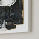 "Hovering Union" - Art Print in Black by Misty Hughes - Frame Close-up