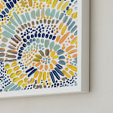 "Sun Drop" - Art Print in Golden Yellow by Holly Royval - Frame Close-up