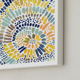 "Sun Drop" - Art Print in Golden Yellow by Holly Royval - Frame Close-up