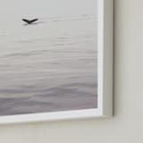 "A Humpback Tale" - Art Print in Ocean Grey by Joelle Segal - Frame Close-up