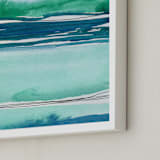 "Out To Sea II" - Art Print in Sea Green by Chelsey Scott - Frame Close-up
