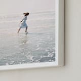 "Dreams + Waves" - Art Print in Ocean Neutral by Jenni Kupelian - Frame Close-up