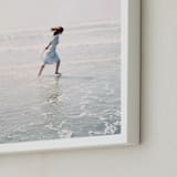 "Dreams + Waves" - Art Print in Ocean Neutral by Jenni Kupelian - Frame Close-up