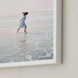 "Dreams + Waves" - Art Print in Ocean Neutral by Jenni Kupelian - Frame Close-up