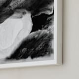 "Hemingway" - Art Print in Midnight Charcoal by Katherine Jury - Frame Close-up