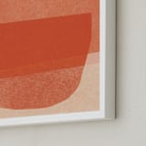 "paper jitter" - Art Print in papaya by Carrie Moradi - Frame Close-up