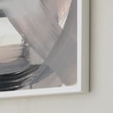 "Pushing Through" - Art Print in Neutrals by Angela Simeone - Frame Close-up