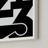 "LA  213" - Art Print in Black and White by Jennifer Morehead - Frame Close-up