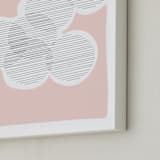 "Circle of Friends" - Art Print in Cotton Candy by Kisco Print Shop - Frame Close-up