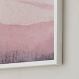 "Mountain Range" - Art Print in Beige Pink by Sadie Holden - Frame Close-up