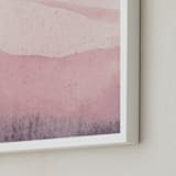 "Mountain Range" - Art Print in Beige Pink by Sadie Holden - Frame Close-up