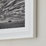 "Fireball" - Art Print in Stormy Sky Grey by Gabrial Reising - Frame Close-up