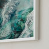 "Flow Through Me" - Art Print in Flow by Debi Perkins - Frame Close-up