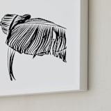 "Tropical Wave" - Art Print in Noir by Alicia Youngken - Frame Close-up