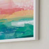 "New Day" - Art Print in Teal by Jess Phoenix - Frame Close-up