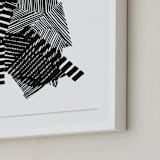 "Layers" - Art Print in Black and White by Jaime Derringer - Frame Close-up