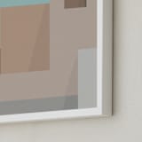 "Urbanscape 02" - Art Print in Desert Pink by Jennifer Morehead - Frame Close-up