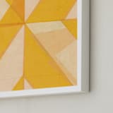 "Abstract Layers 1" - Art Print in Tangerine by Kelly Nasuta - Frame Close-up