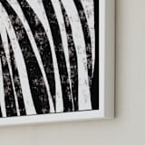 "Waterfall" - Art Print in Charcoal by Leanne Friedberg - Frame Close-up