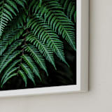 "Layers of green" - Art Print in Deep Green by Bethania Lima - Frame Close-up