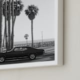 "Ocean Avenue" - Art Print in Black and White by Kaitlin Rebesco - Frame Close-up