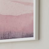 "Mountain Range" - Art Print in Beige Pink by Sadie Holden - Frame Close-up