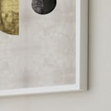 "The Alignment" - Art Print in Vintage Gold by Faiza Khan - Frame Close-up