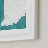 "Indiana in Paint" - Art Print in Indiana Green by Denise Wong - Frame Close-up