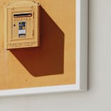 "La Poste" - Art Print in Bright Yellow by lulu and isabelle - Frame Close-up