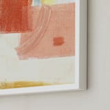 "Red Circle Composition" - Art Print in Rusted Garnet by KATE QUALE - Frame Close-up