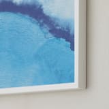 "Waves From Above" - Art Print in Sea Blue by Chelsey Scott - Frame Close-up
