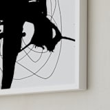 "synapse" - Art Print in Black and White by Ilana Greenberg - Frame Close-up