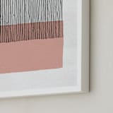 "Color Streak" - Art Print in Dusty Rose by Kiersten Garner - Frame Close-up