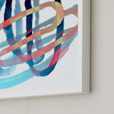 "Circular Movement" - Art Print in Multi by Roann Mathias - Frame Close-up