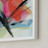 "Weekend Getaway" - Art Print in Tangerine by Monica Janes Fine Art - Frame Close-up