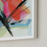 "Weekend Getaway" - Art Print in Tangerine by Monica Janes Fine Art - Frame Close-up