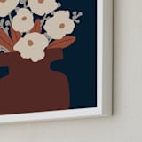 "Emilie" - Art Print in Deep Blue by Alex Roda - Frame Close-up