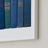 "Bound in Blue" - Art Print in Antique Blue by Sheila Corcoran - Frame Close-up