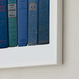 "Bound in Blue" - Art Print in Antique Blue by Sheila Corcoran - Frame Close-up