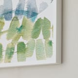 "Subtle Overlap" - Art Print in Leaf by Kelly Ventura - Frame Close-up
