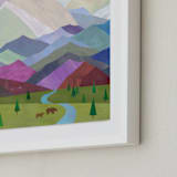 "Denali, Alaska" - Art Print in Majestic Purple by melanie mikecz - Frame Close-up