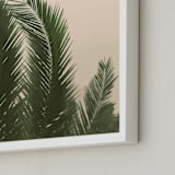 "Tropical Palm Tree" - Art Print in Golden by Wilder California - Frame Close-up