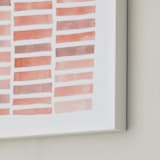 "Stacks #2" - Art Print in Coral by Kelly Nasuta - Frame Close-up